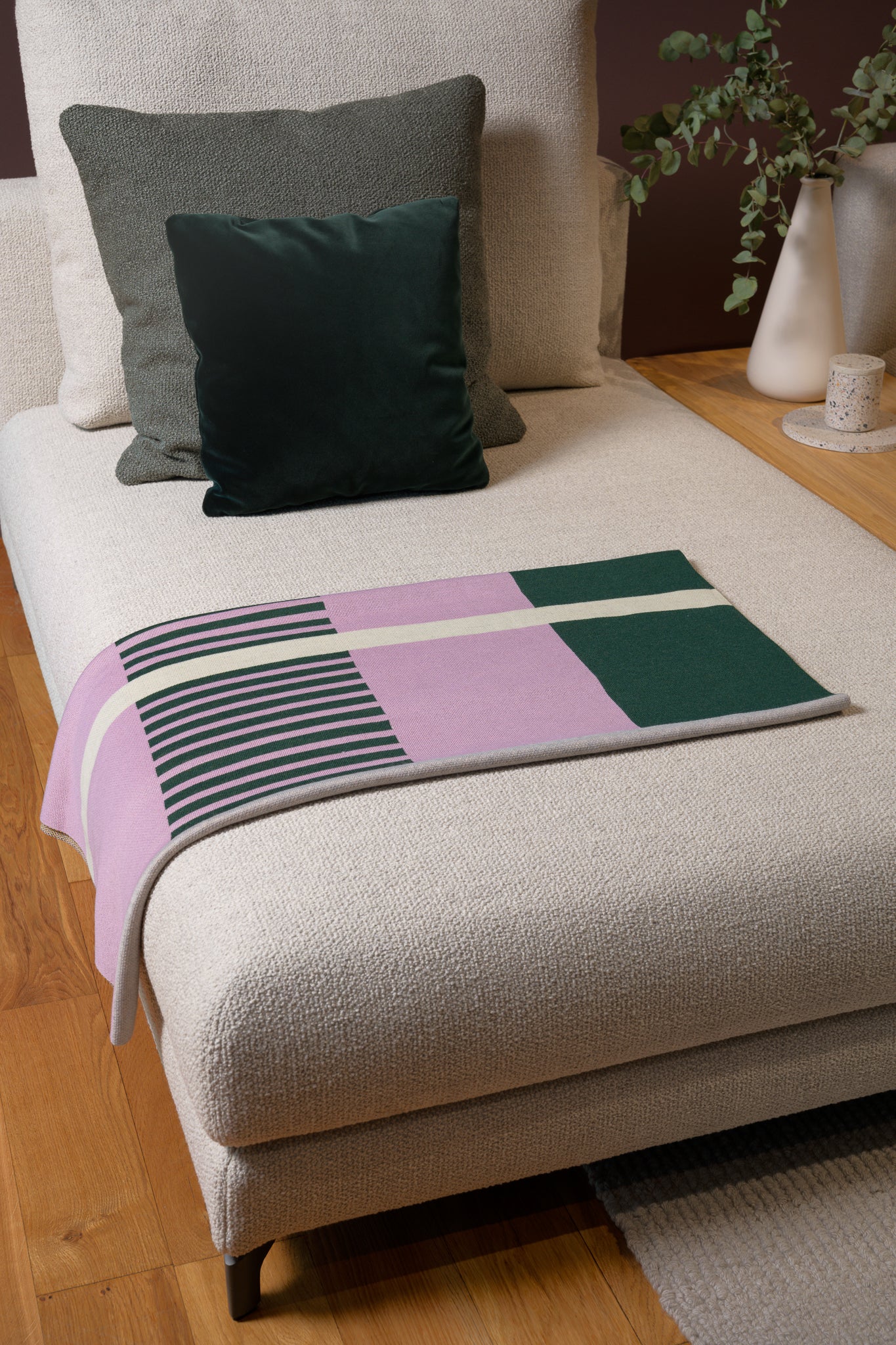 Pléd PRUHY, ZELENÝ