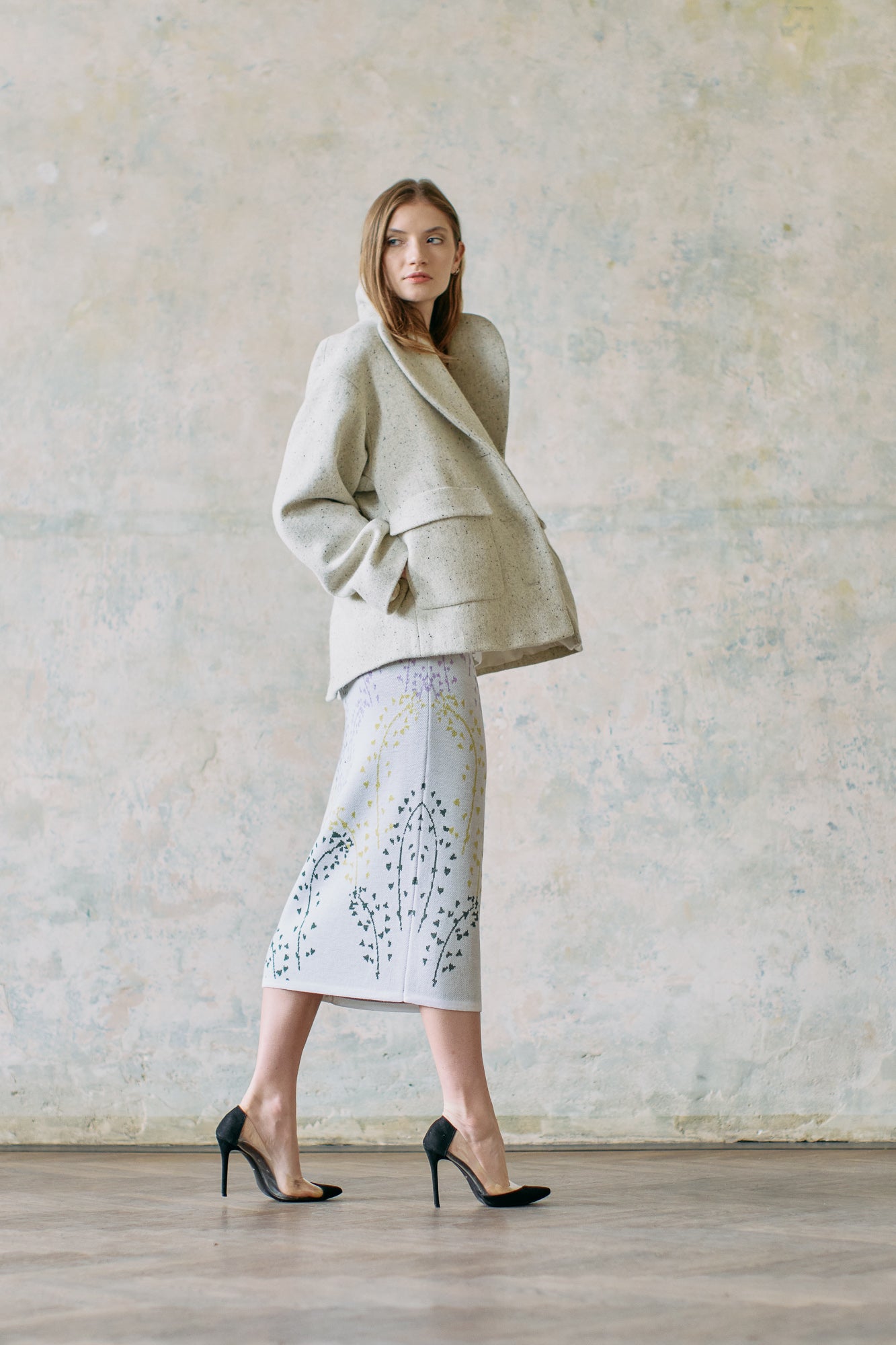 Kabátek krátký HARRIS TWEED