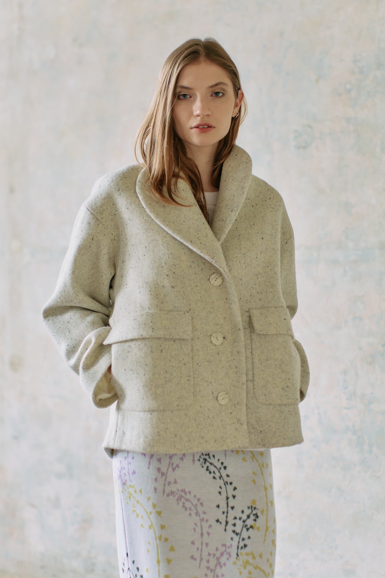 Kabátek krátký HARRIS TWEED