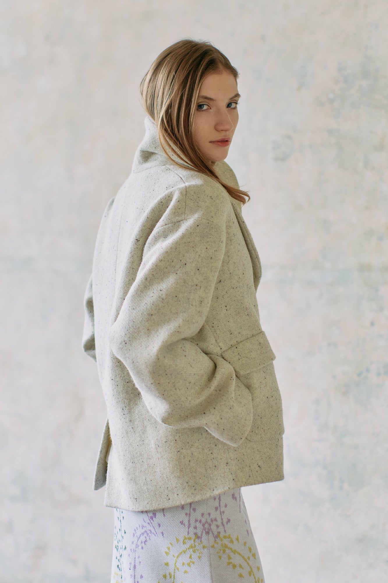 Kabátek krátký HARRIS TWEED