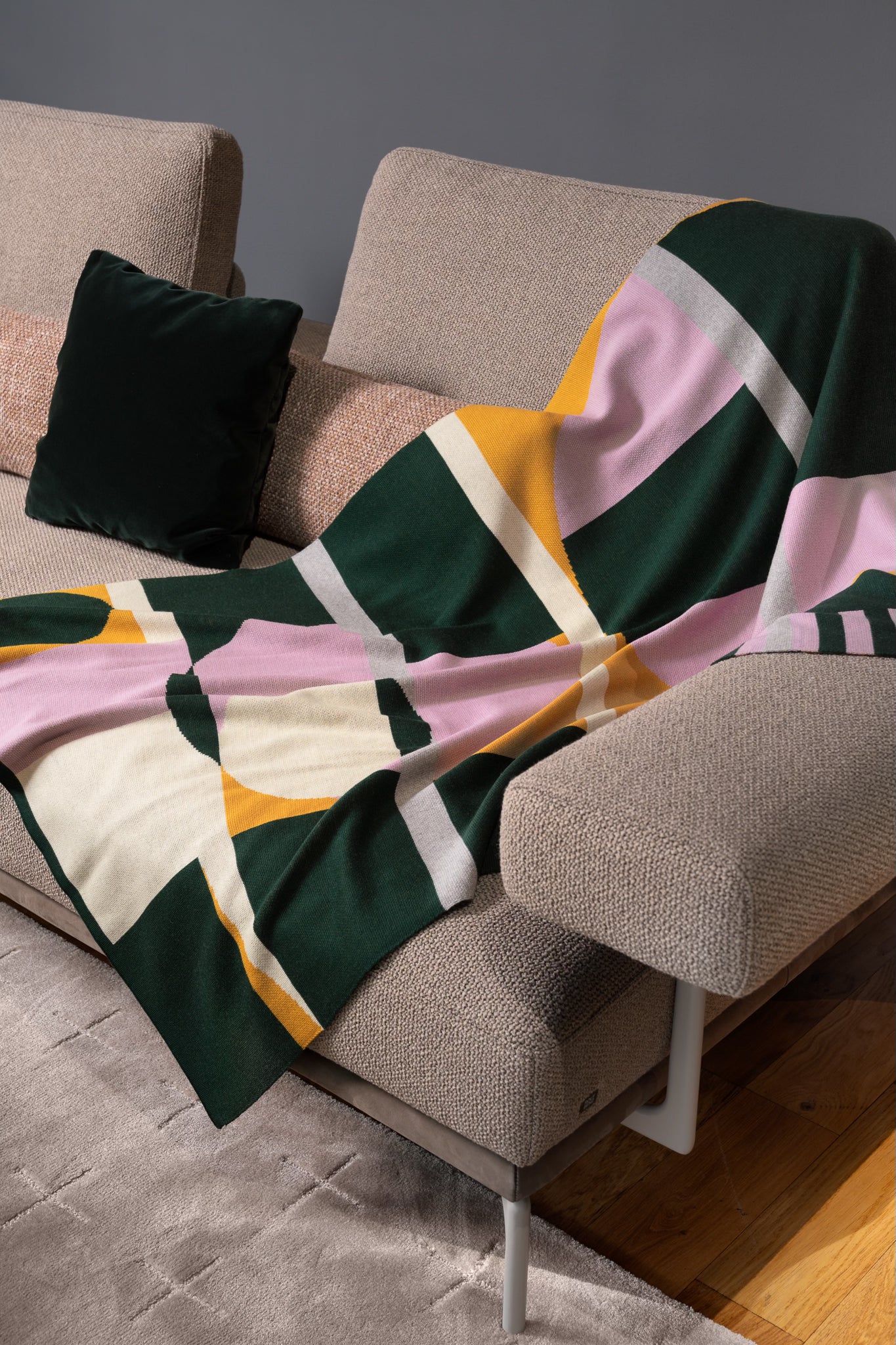 Pléd SLUNCE, ZELENÝ