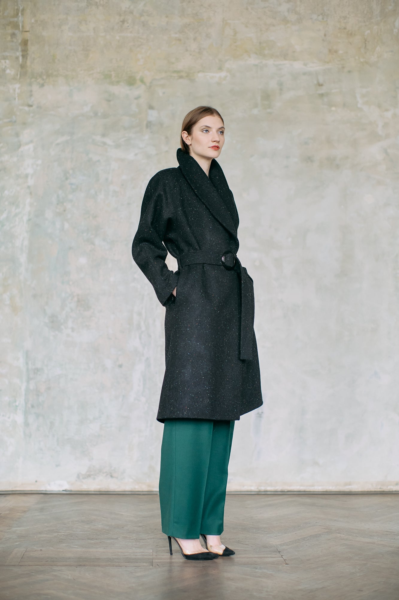 Kabát dlouhý HARRIS TWEED