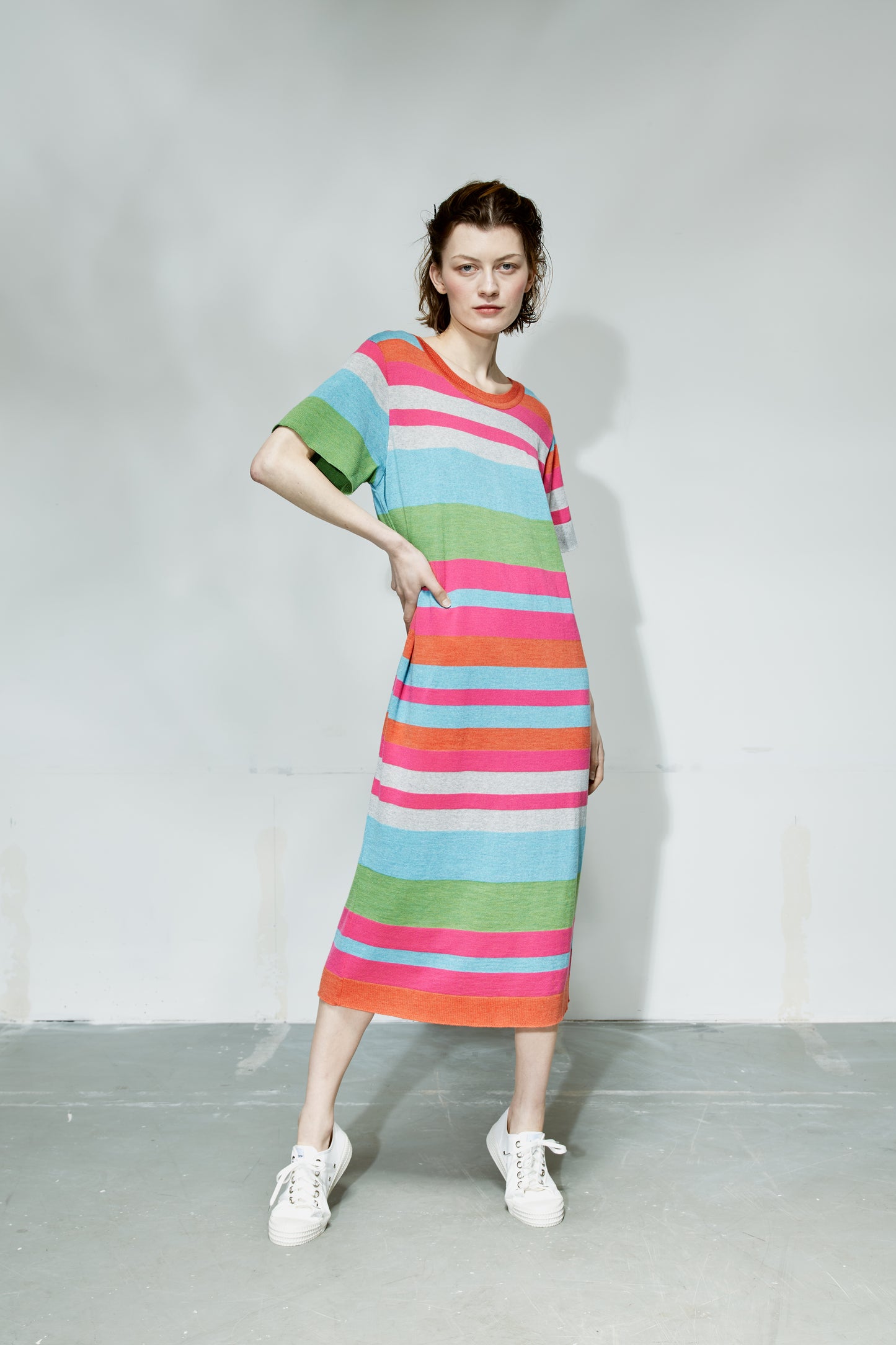 Striped Merino Dress